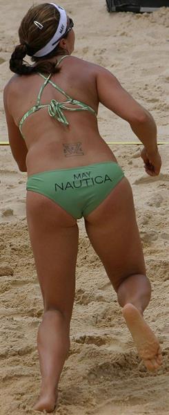 Misty Elizabeth May-Treanor is an American professional beach volleyball player best known for playing with Kerri Walsh in the Olympics in Athens 2004, Beijing 2008 and London 2012.

She also teamed up with Holly McPeak for the Sydney 2000 Olympics