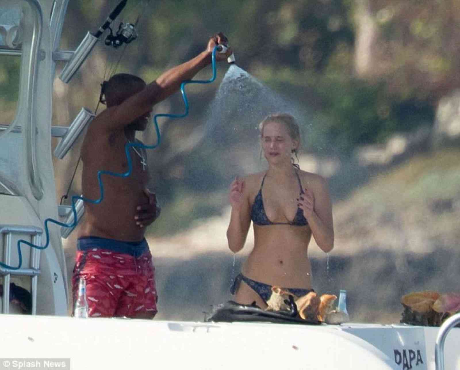 Jennifer Lawrence in a bikini