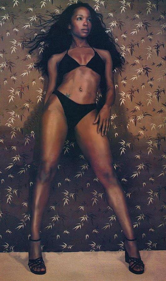 Elise Neal in a bikini