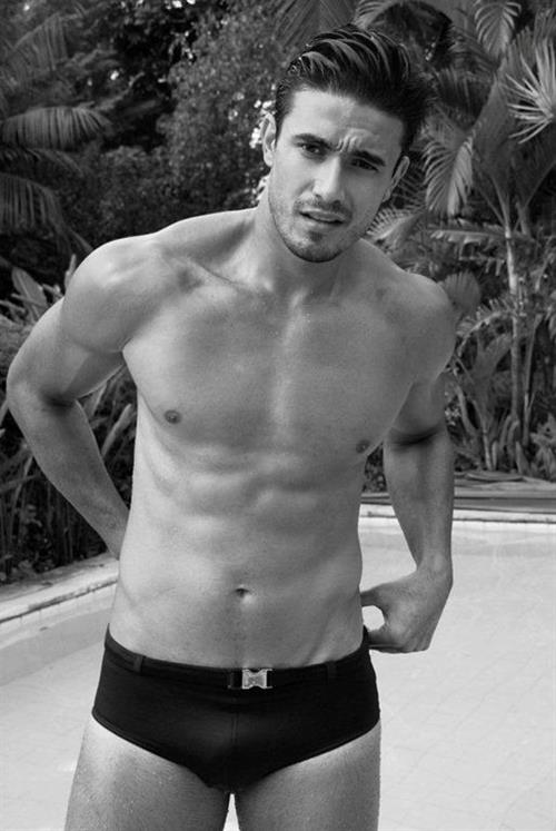 Lucas Gil in a bikini