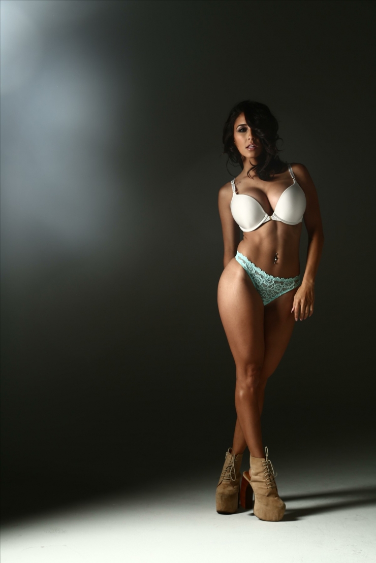 Tianna Gregory in lingerie