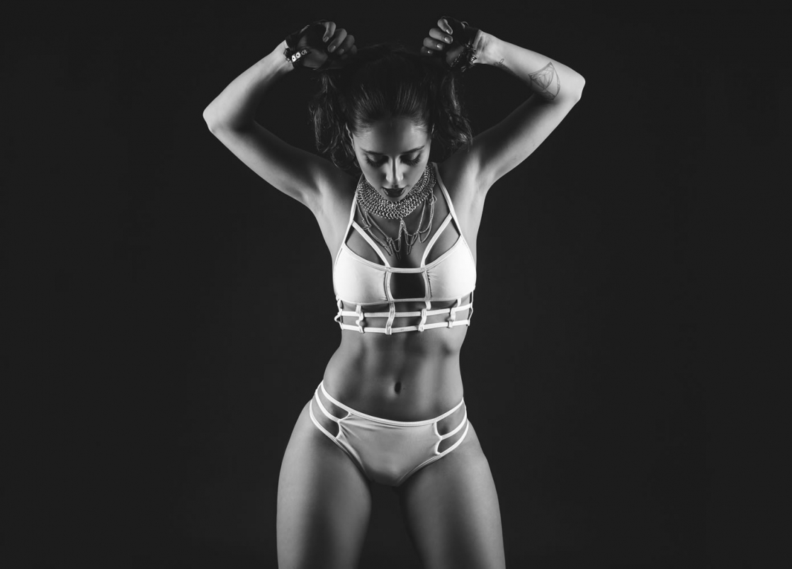 Tianna Gregory in a bikini