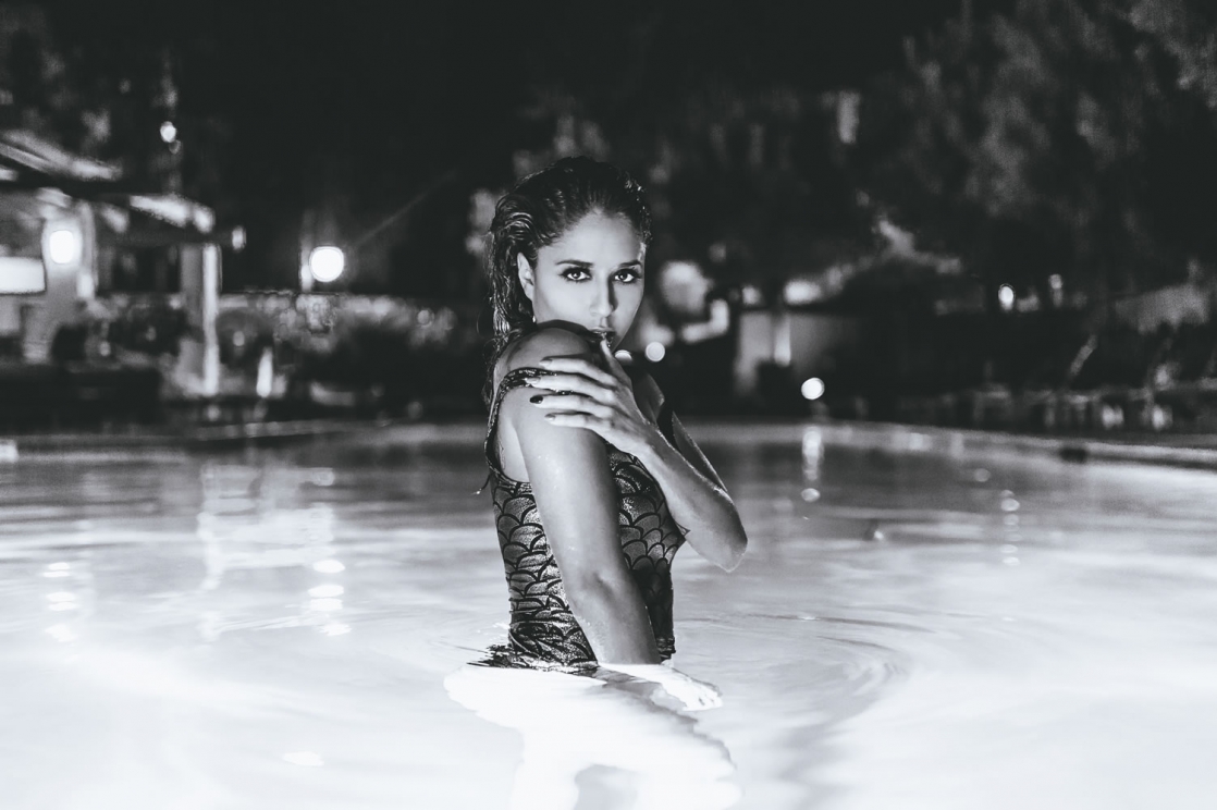 Tianna Gregory in a bikini