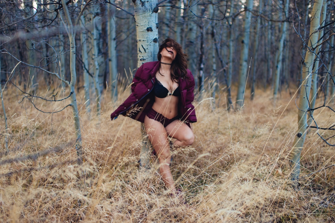 Tianna Gregory in lingerie