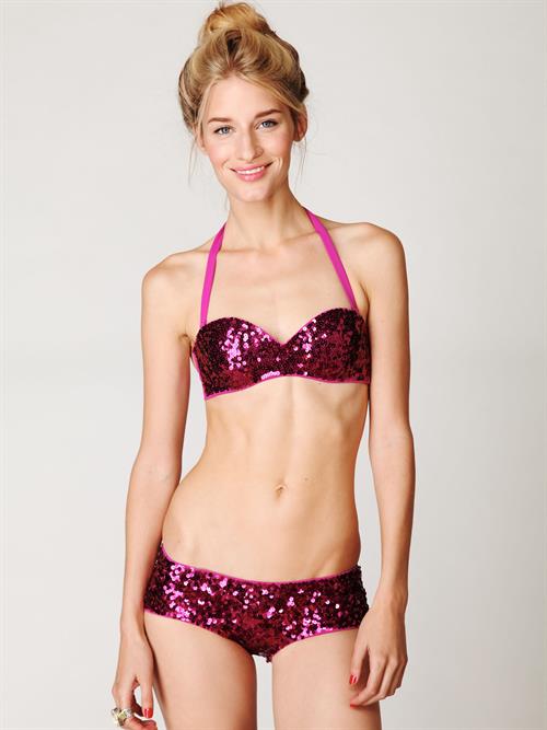 Linda Vojtova in a bikini