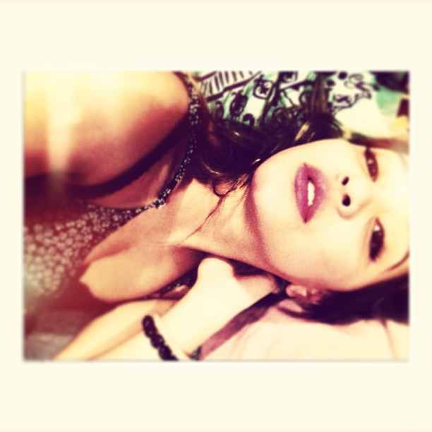 Stella Hudgens taking a selfie