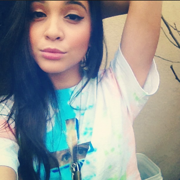 Stella Hudgens taking a selfie