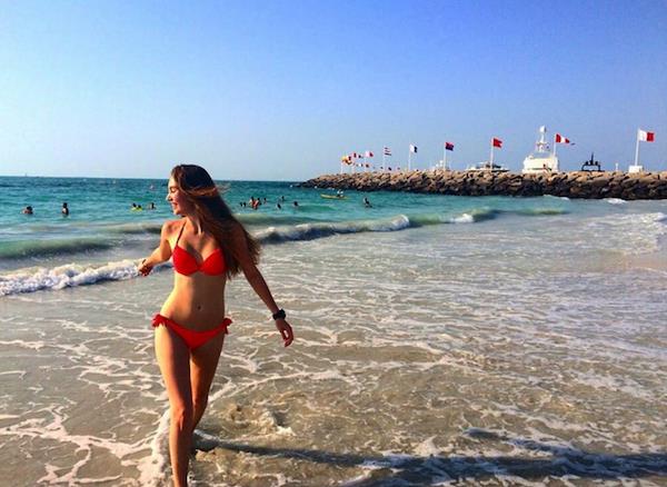 Polina Litvinova in a bikini