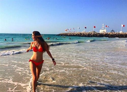 Polina Litvinova in a bikini