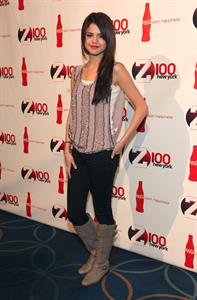 Selena Gomez Z100 Coca Colas all access lounge pre show in New York City December 10, 2010