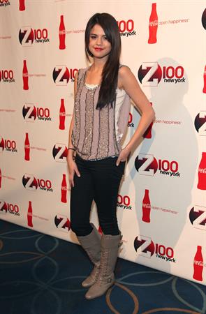 Selena Gomez Z100 Coca Colas all access lounge pre show in New York City December 10, 2010