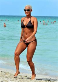 Amber Rose in a bikini