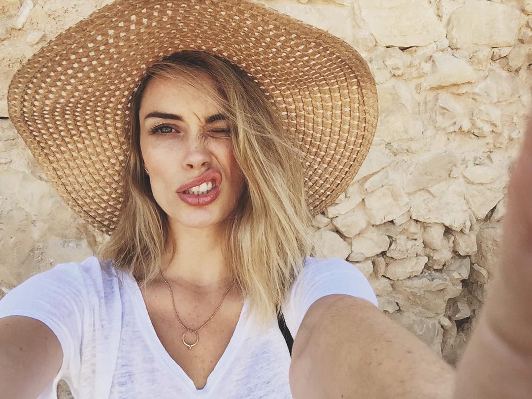 Arielle Vandenberg taking a selfie