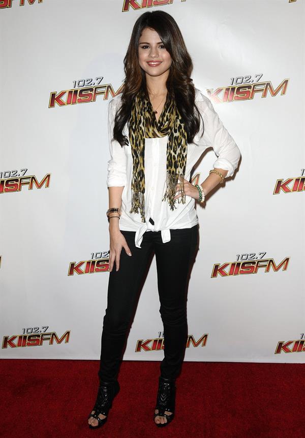 Selena Gomez KIIS FM's Jingle Ball 2010 NOKIA Theatre Los Angeles on December 5, 2010