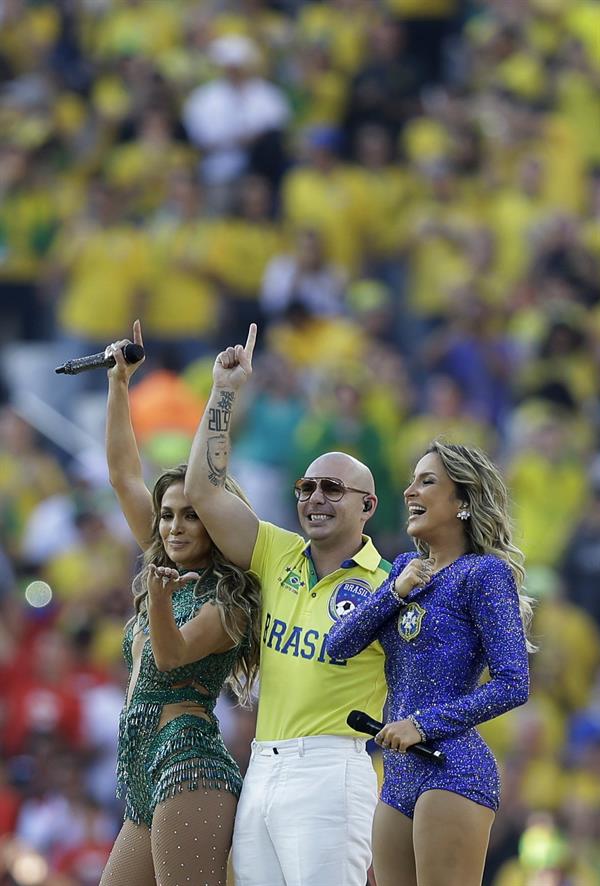 Jennifer Lopez performs during the Opening Ceremony of the 2014 FIFA World Cup Brazil June 12, 2014