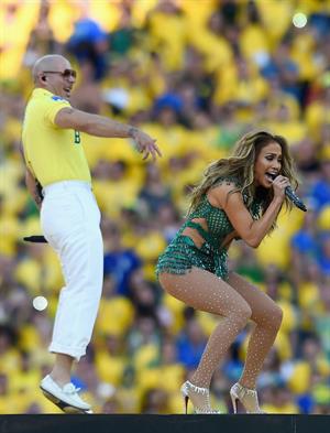 Jennifer Lopez performs during the Opening Ceremony of the 2014 FIFA World Cup Brazil June 12, 2014