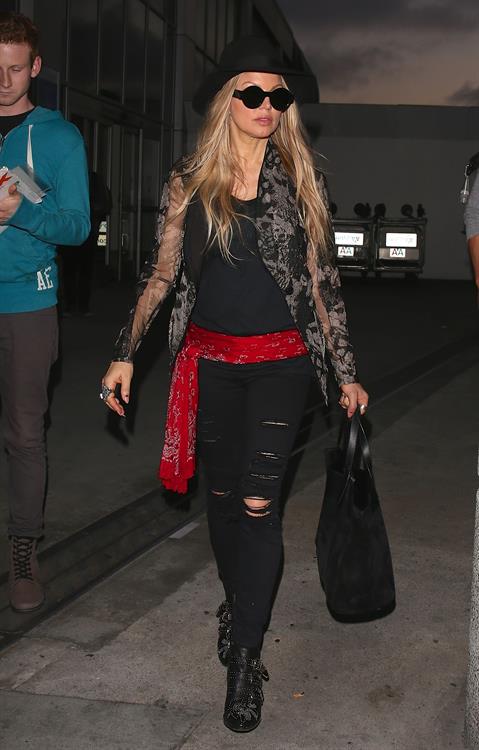 Stacy Ferguson Pictures Fergie arriving at LAX, June 11, 2014