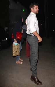 Diane Kruger and Joshua Jackson leaving Giorgio Baldi June 11, 2014
