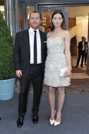 Jessica Biel attends the opening of the new flagship Tiffany  Co store in Paris, June 10, 2014