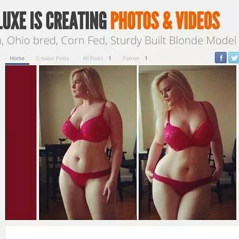 Lilli Luxe in lingerie