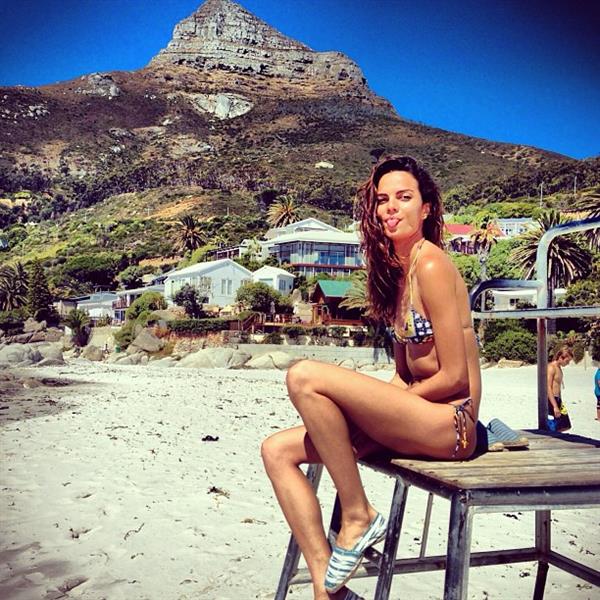 Barbara Fialho in a bikini