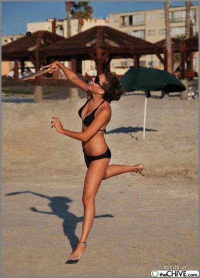 Anonymous in a bikini