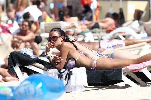 Nicole Minetti in a bikini