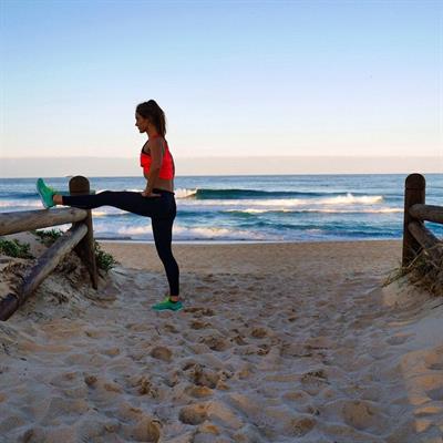 Tanya Poppett in Yoga Pants