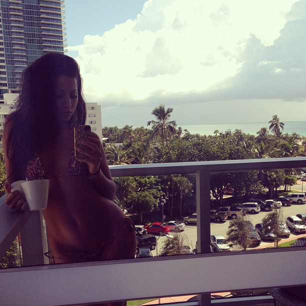 Mónica Alvarez in a bikini