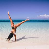 Mónica Alvarez in a bikini - ass