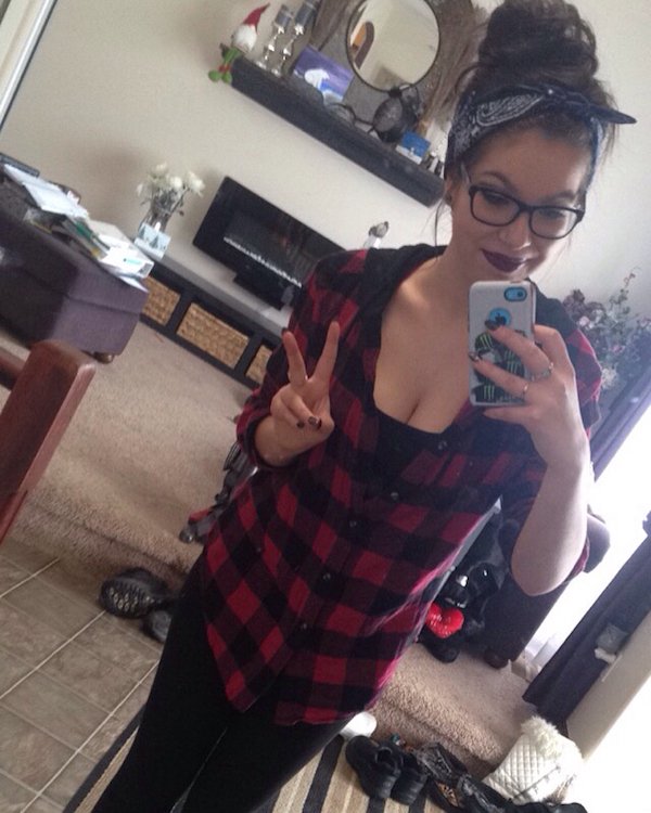 Anonymous taking a selfie