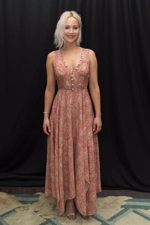 Jennifer Lawrence attending X-Men Apocalypse Press Conference in London on May 9, 2016