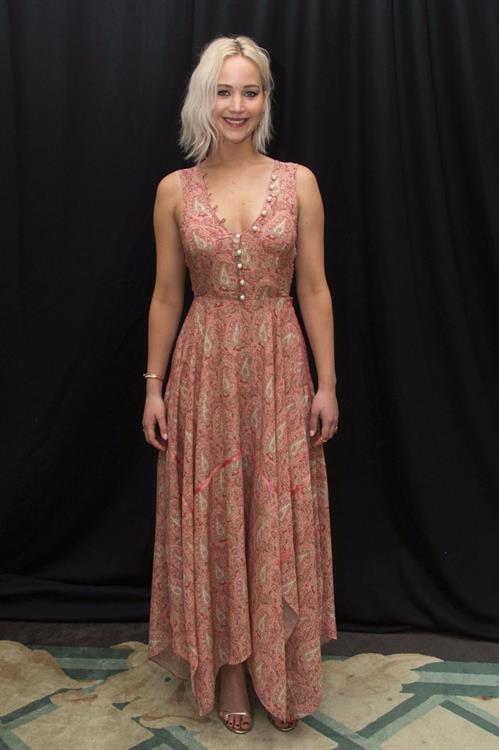 Jennifer Lawrence attending X-Men Apocalypse Press Conference in London on May 9, 2016