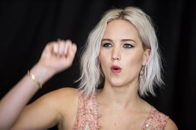 Jennifer Lawrence attending X-Men Apocalypse Press Conference in London on May 9, 2016