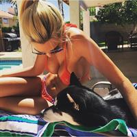 Caitlin Arnett in a bikini