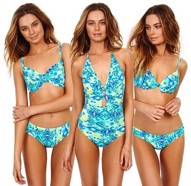 Bridget Malcolm in a bikini