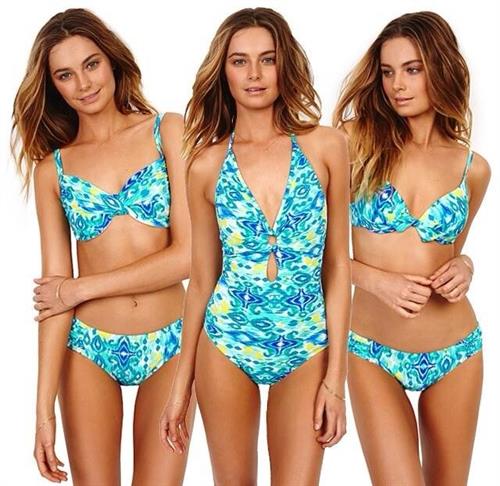 Bridget Malcolm in a bikini