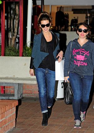 Kate Beckinsale was spotted shopping with a friend at Fred Segal in Santa Monica January 29, 2013