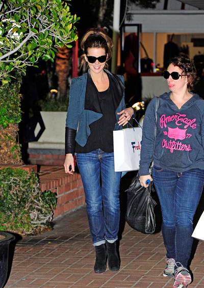 Kate Beckinsale was spotted shopping with a friend at Fred Segal in Santa Monica January 29, 2013