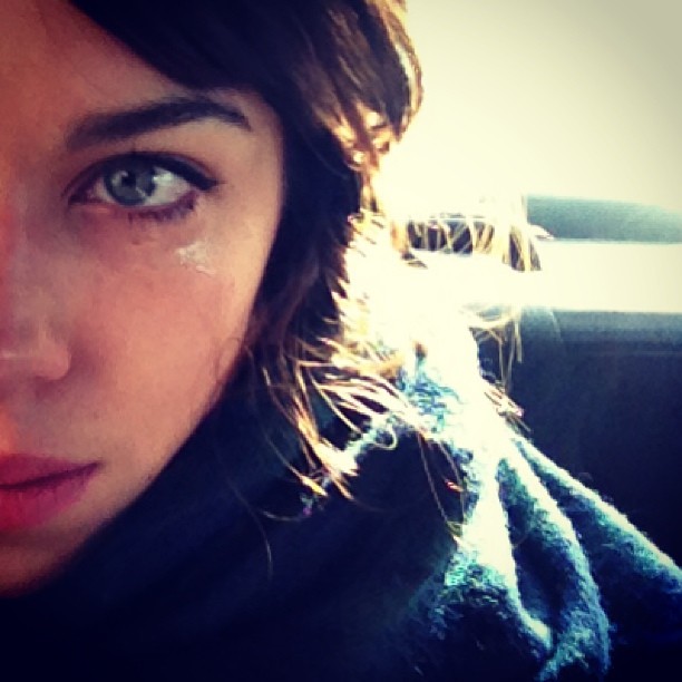 Alexa Chung taking a selfie
