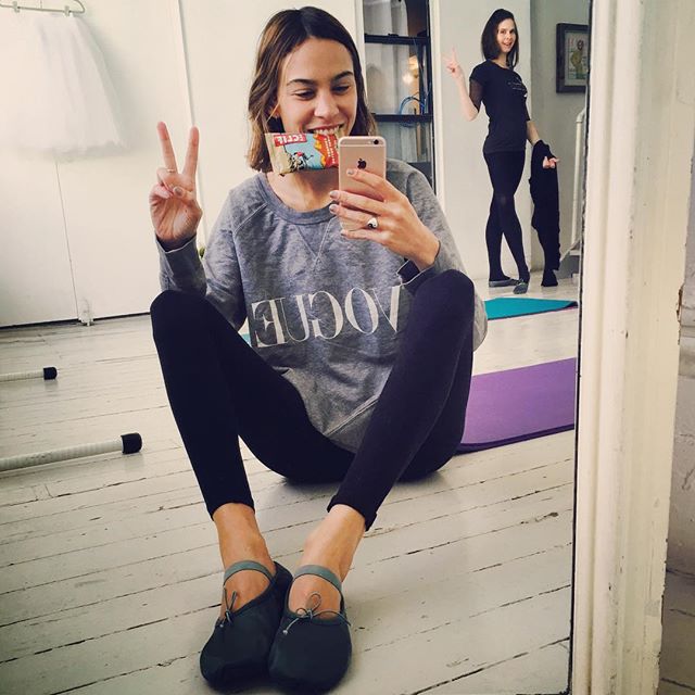 Alexa Chung taking a selfie