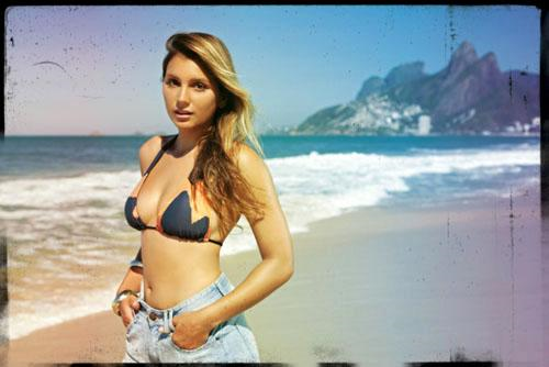 Maya Gabeira in a bikini