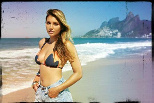 Maya Gabeira in a bikini