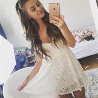 Fie Laursen taking a selfie