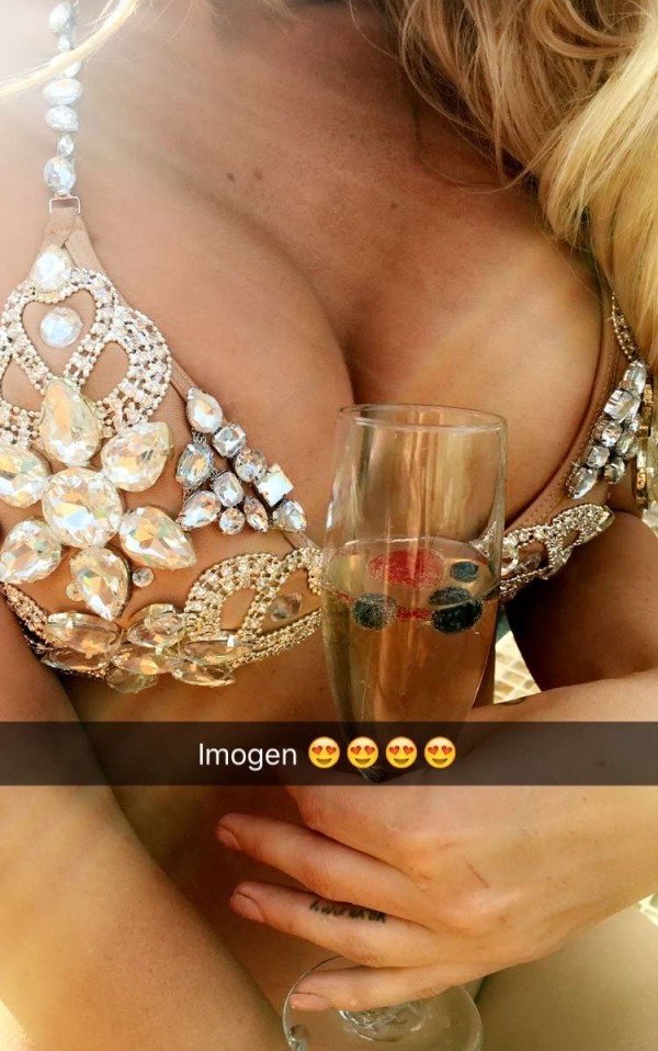 Anonymous in a bikini taking a selfie