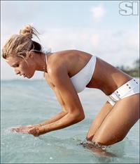 Veronika Vařeková in a bikini