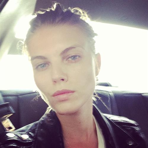 Maryna Linchuk taking a selfie