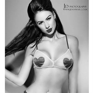 Laura Carter in lingerie