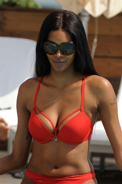 Jessica White in a bikini