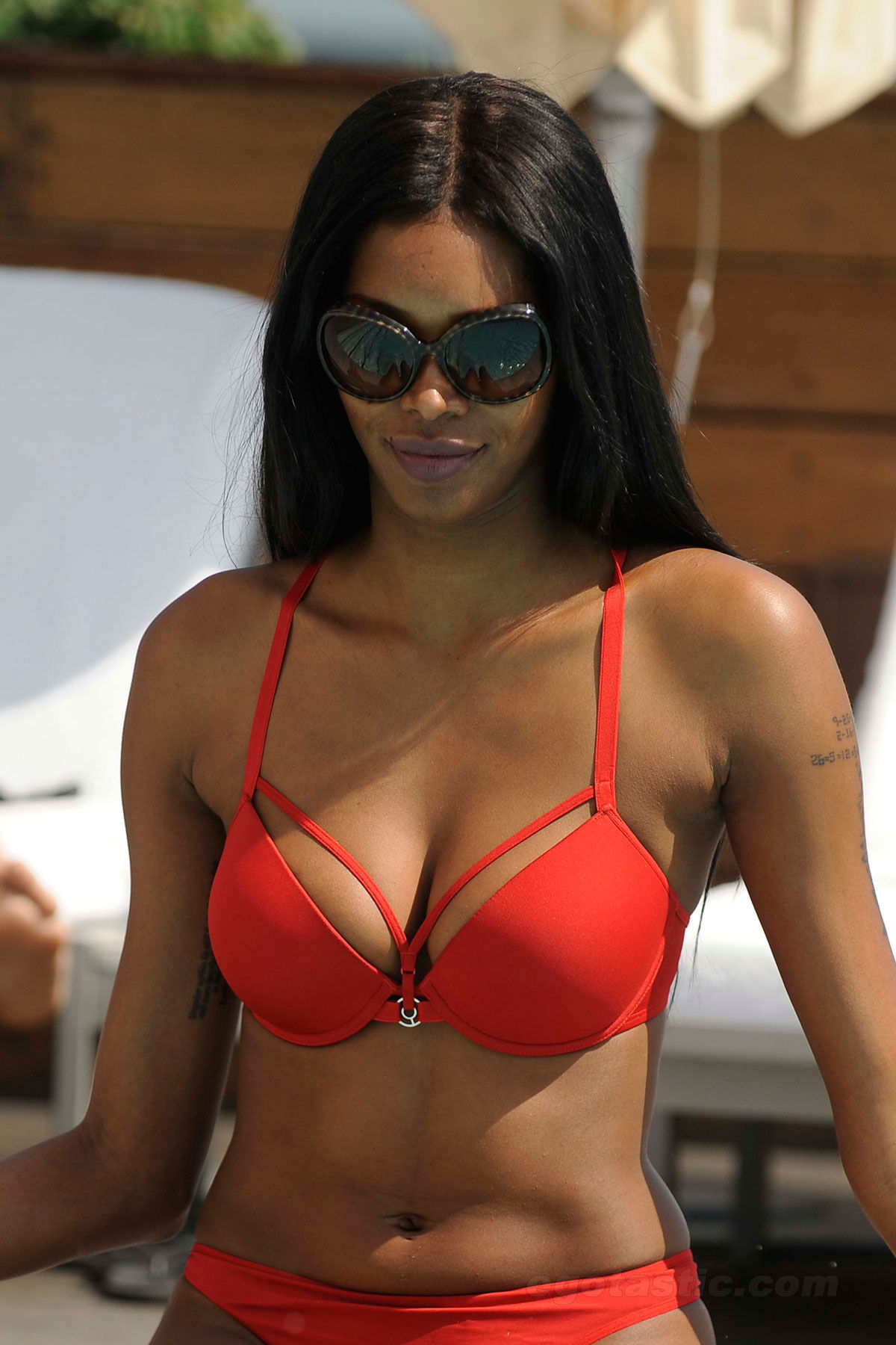 Jessica White in a bikini